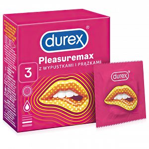 DUREX Pleasuremax óvszerek kiemelkedésekkel és bordákkal 3 db - 73333203