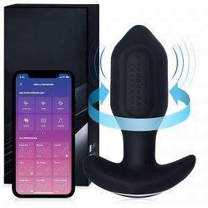 Forgó anális vibrátor dugó 9 üzemmóddal + alkalmazás - 77554044