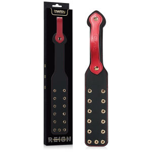 Rebellion dupla bőr BDSM paskoló díszes szegecsekkel 38 cm - 75976761