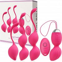 VIBRÁLÓ GEJSA GYOLYÓK NAGY KÉSZLETE + EROTIKUS MASSZIROZÓ – 10 VIBRÁCIÓ ÉS LÜKTETÉS FUNKCIÓ - 73691126 - 2