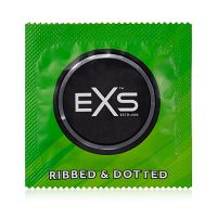 EXS RIBBED & DOTTED stimuláló bordás óvszer- 75992336 - 2