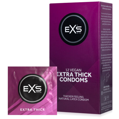 EXS EXTRA THICK extra vastag óvszer, 12 db - 72288856