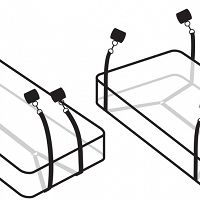 ÁGYHOZ ERŐSÍTETT KÉSZLET BILINCSEK A KEZEKRE ÉS LÁBAKRA BONDAGE – 70516944 - 2
