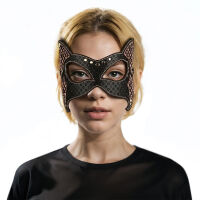 Bunda barna érzéki bőr macska BDSM maszk - 79409340 - 3